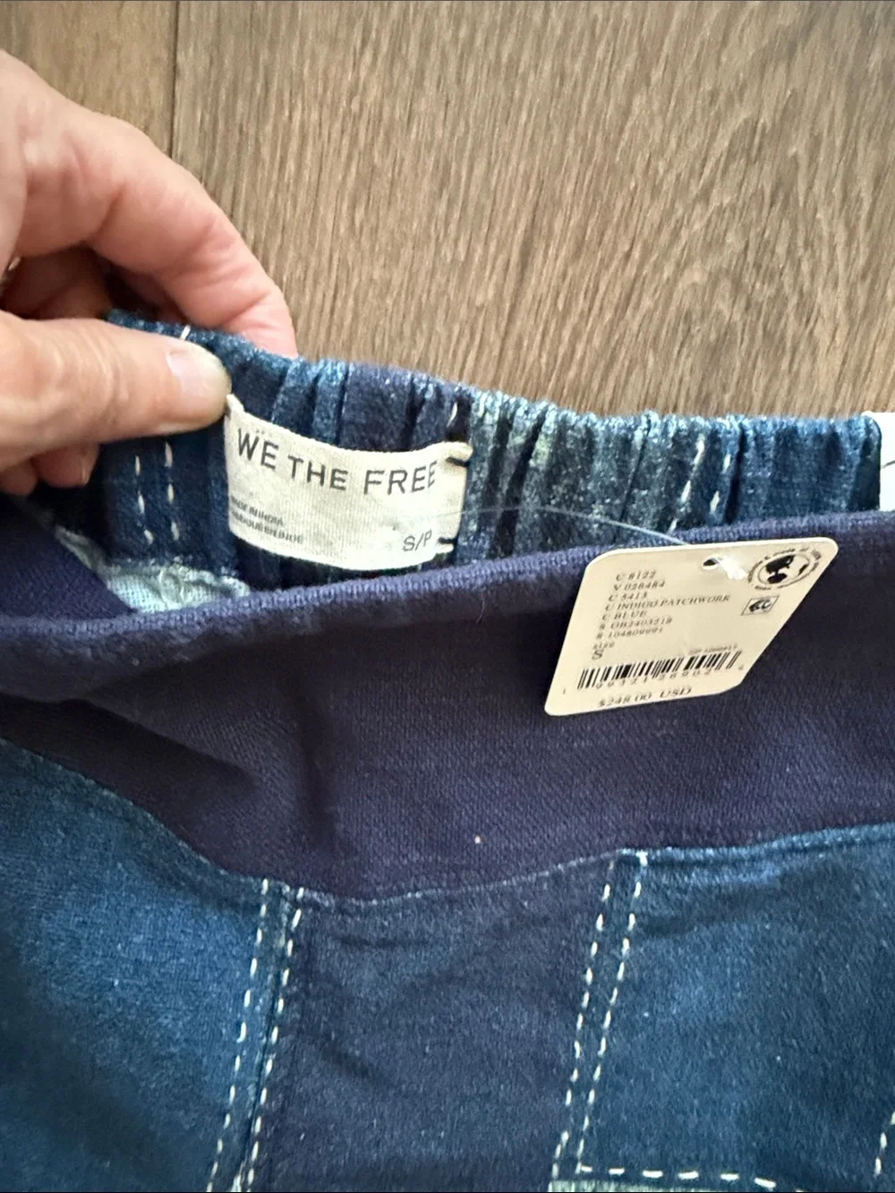 Free People Patches Wide Leg Flare Jeans